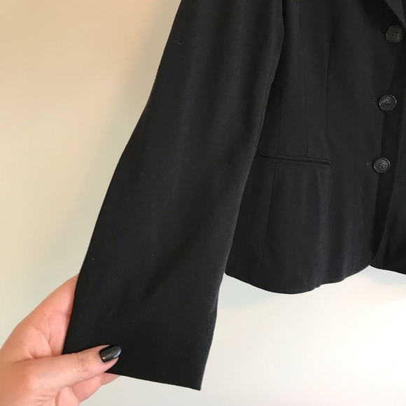 Lafayette 148 Black Stretch Wool Blazer - Picture 3 of 8